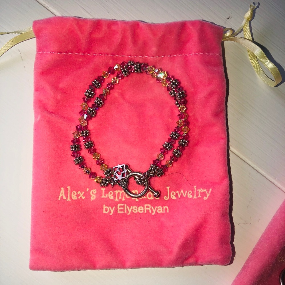 ELYSE RYAN BRACELET STERLING SILVER & CRYSTAL